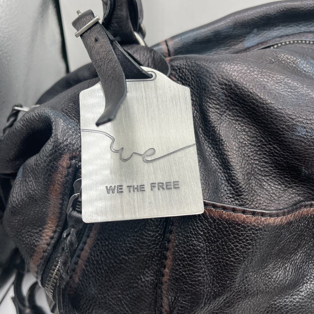 We The Free By Free People Emerson Tote Travel Carry On Bag Distressed Brown - Picture 7 of 11